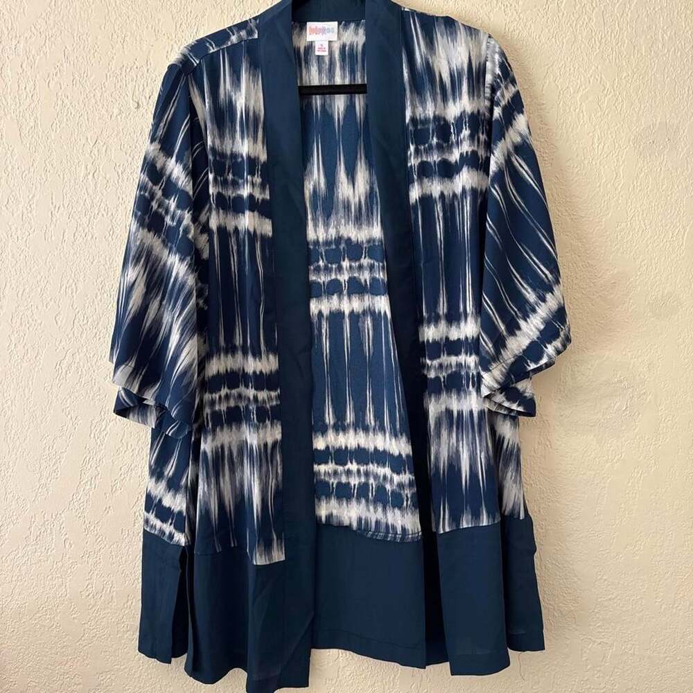 LuLaRoe Women's Blue and Navy Cardigan
